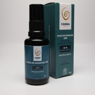 HUILE DE MASSAGE CBD BIO 10 % 30 ML