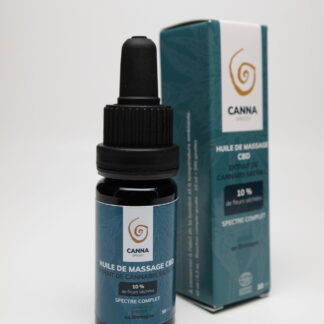HUILE DE MASSAGE CBD BIO 10 % 10 ML